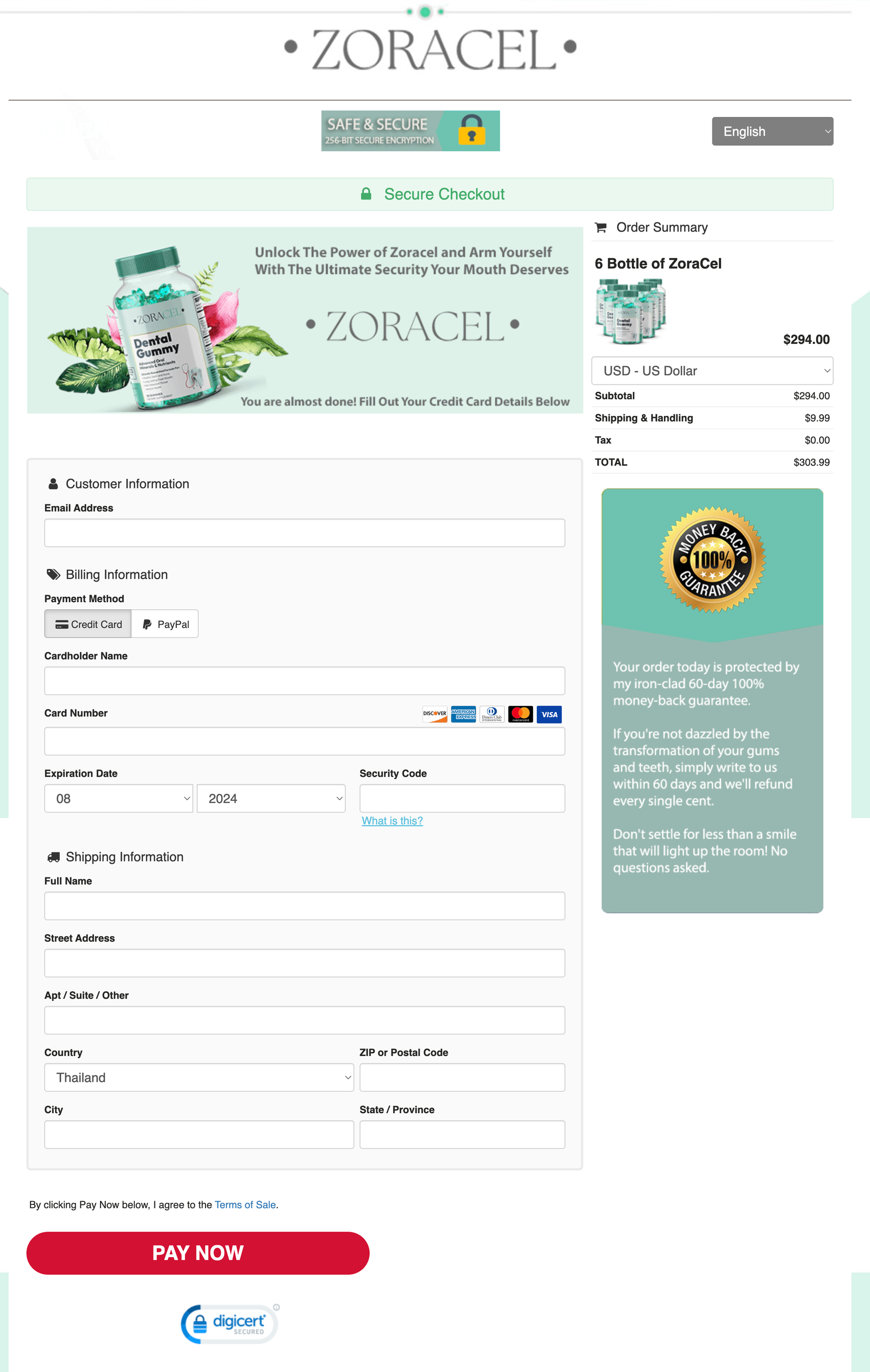 Zoracel Dental Gummy Official Website Secure Order Page